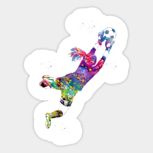 Soccer Player Girl Goalie Sticker